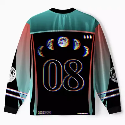 Soulisfree Ethereal Energy Optic Lines Illusion Long Sleeve Jersey