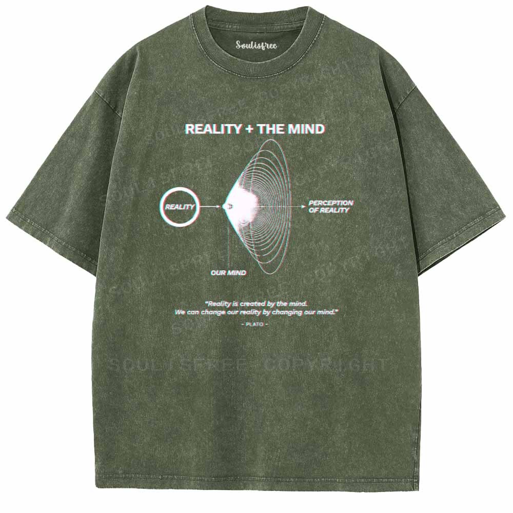 Soulisfree  REALITY + THE MIND Washed Tee