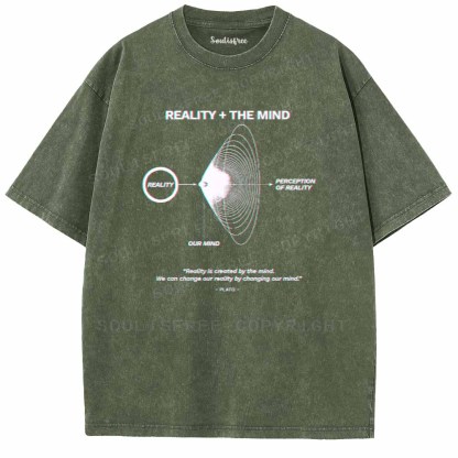 Soulisfree  REALITY + THE MIND Washed Tee