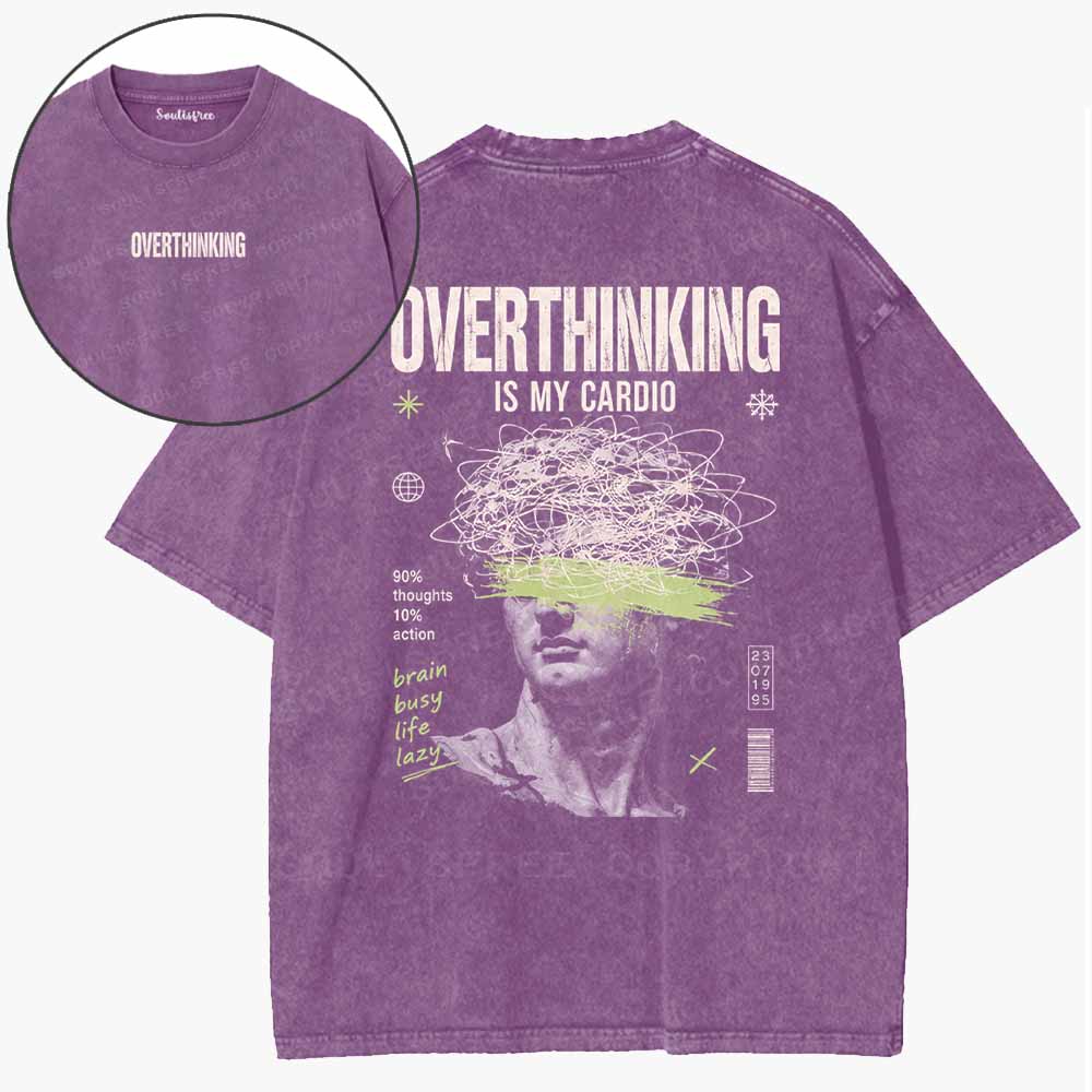 Soulisfree  Overthinking Mode Cyber Washed Tee