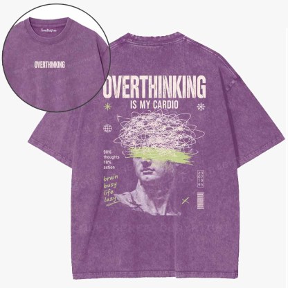 Soulisfree  Overthinking Mode Cyber Washed Tee