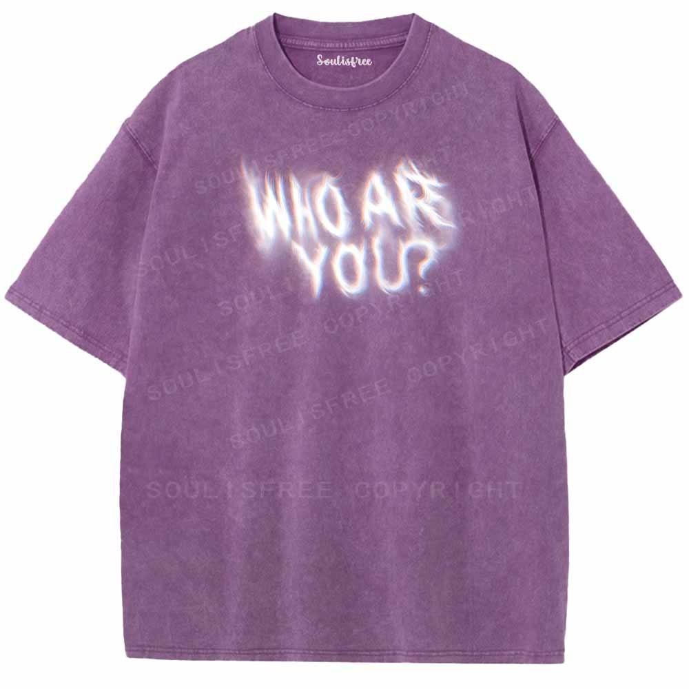 Soulisfree  WHO ARE YOUWashed Tee