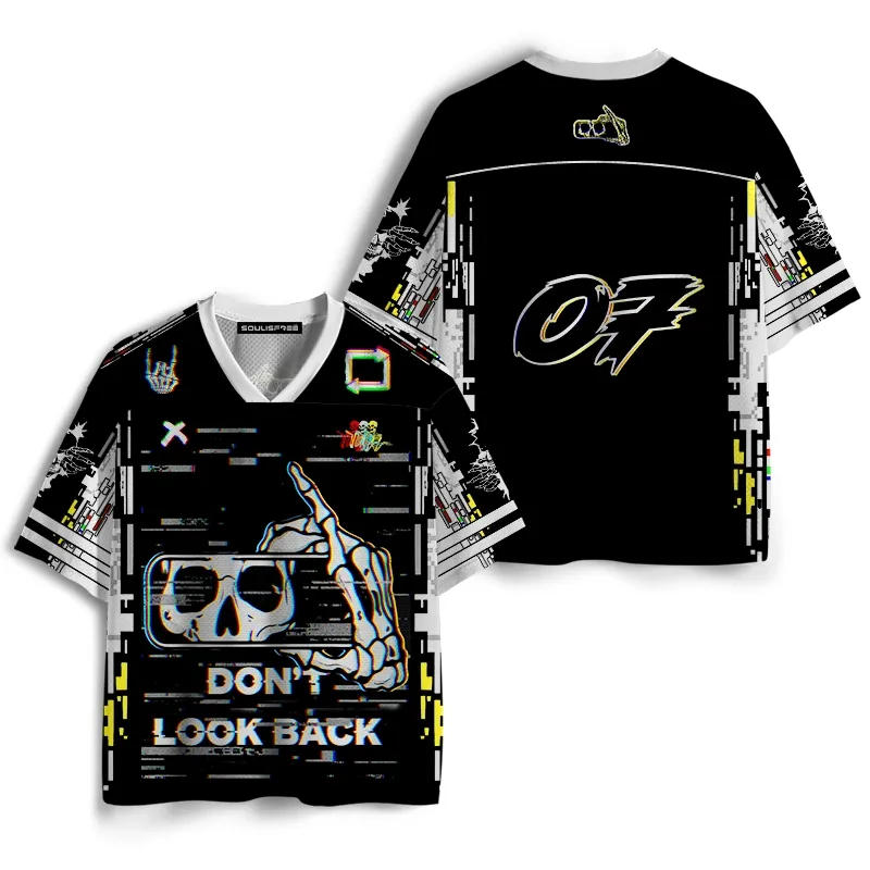 Soulisfree Don't Look Back Cyberpunk Mesh Jersey