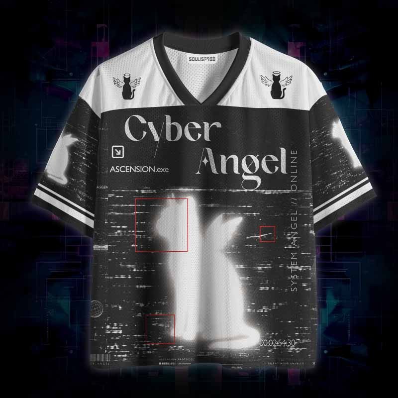 Soulisfree Cyber Angel Cat Mesh Jersey