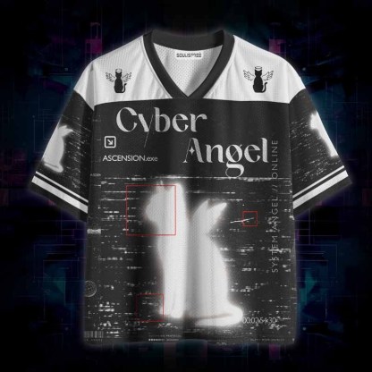 Soulisfree  Cyber Angel Cat Mesh Jersey