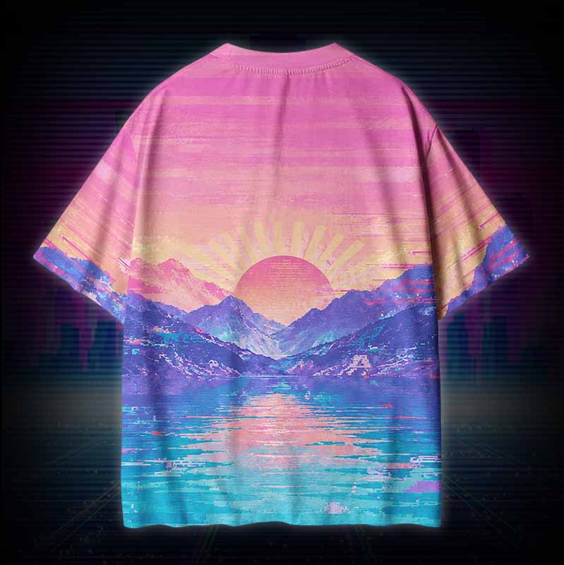 Soulisfree PARALLEL SUNSET  Cotton Tee