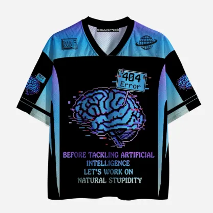 Soulisfree DIGITAL BRAIN GLITCH  Mesh Jersey