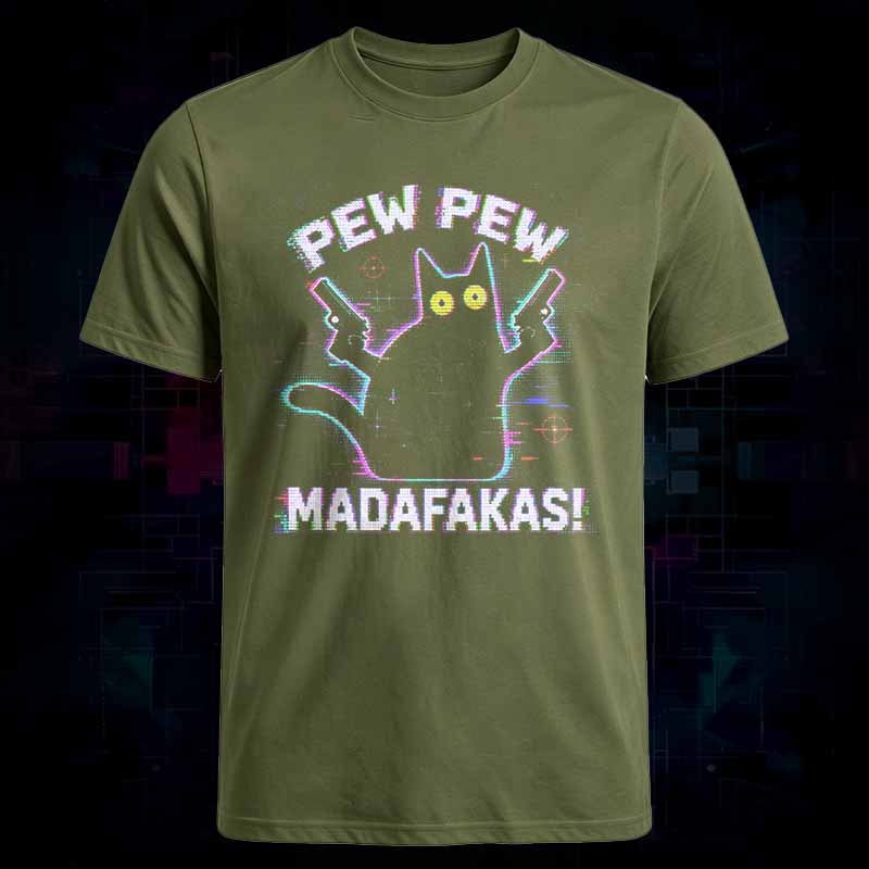 Soulisfree Pew Pew Cat Chaos Classic Tee