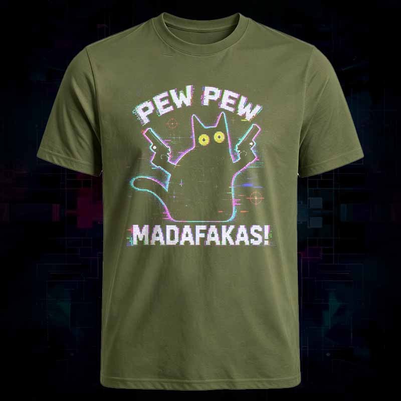Soulisfree Pew Pew Cat Chaos Classic Tee
