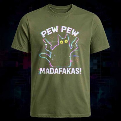 Soulisfree Pew Pew Cat Chaos Classic Tee