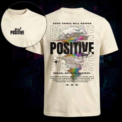 Soulisfree   STAY POSITIVE COOD THINGS WILL HAPPEN Classic Tee