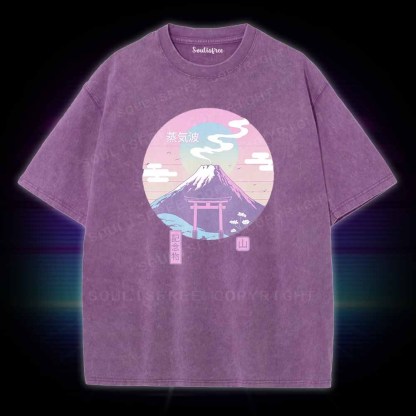 Soulisfree Fuji Wave Washed Tee