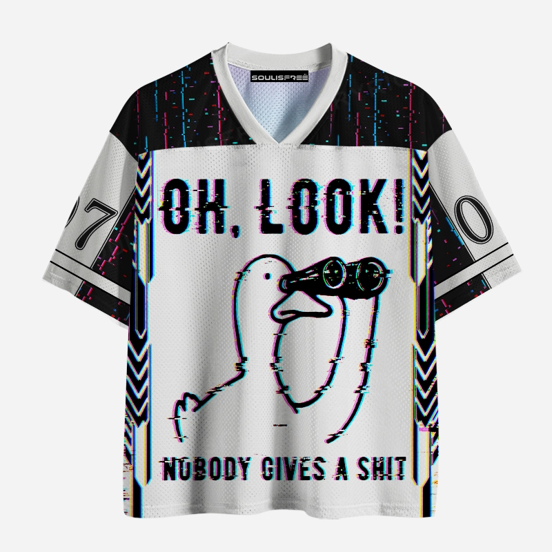 Soulisfree OH, LOOK! NUBODY GIVES A SHIT Mesh Jersey