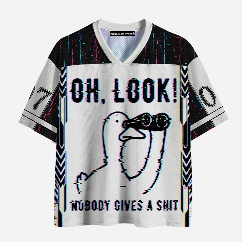 Soulisfree OH, LOOK! NUBODY GIVES A SHIT Mesh Jersey