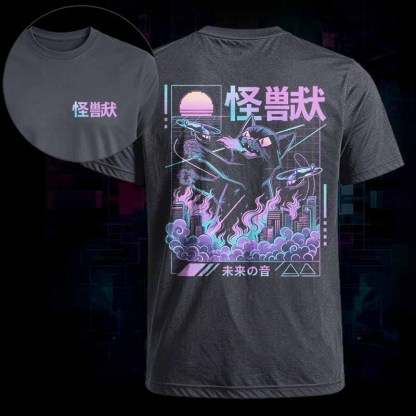 Soulisfree  Monster Cat City Attack Classic Tee