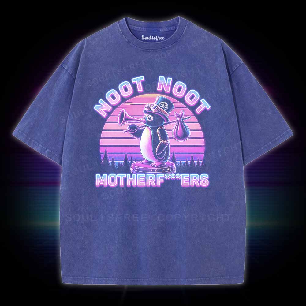 Soulisfree Noot Noot Pingu Washed Tee