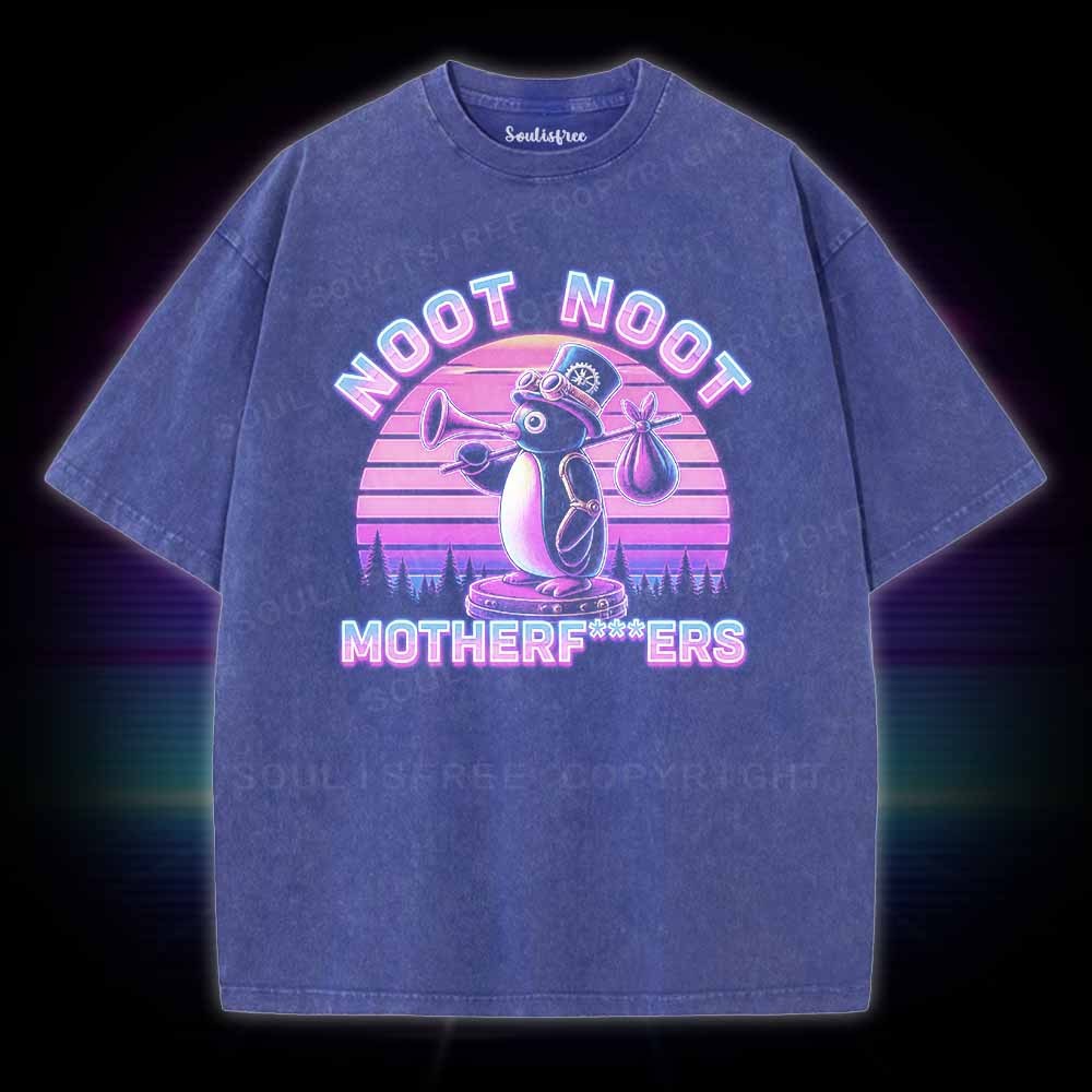 Soulisfree Noot Noot Pingu Washed Tee