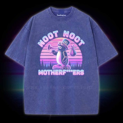 Soulisfree Noot Noot Pingu Washed Tee