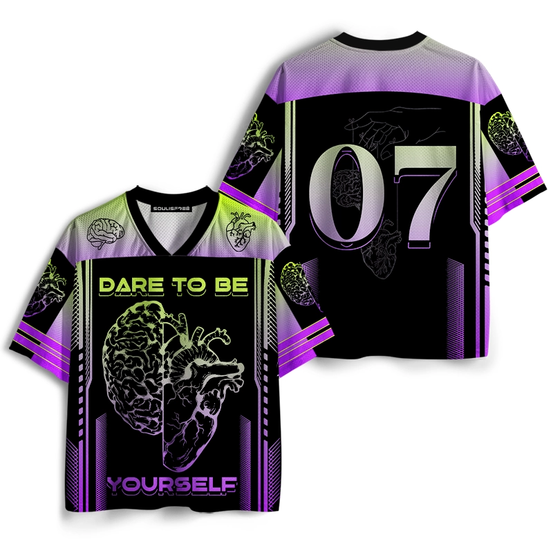 Soulisfree Dare To Be Yourself Gradient  Mesh Jersey