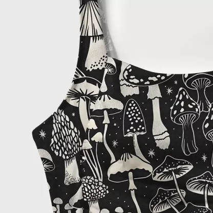 Soulisfree Mystic Mushroom Forest One‑Piece Swimsuit