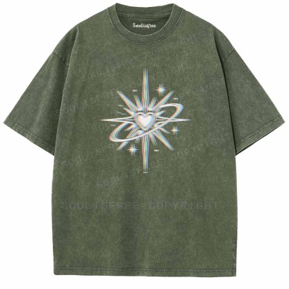 Soulisfree  Chromatic Cosmic Love Washed Tee
