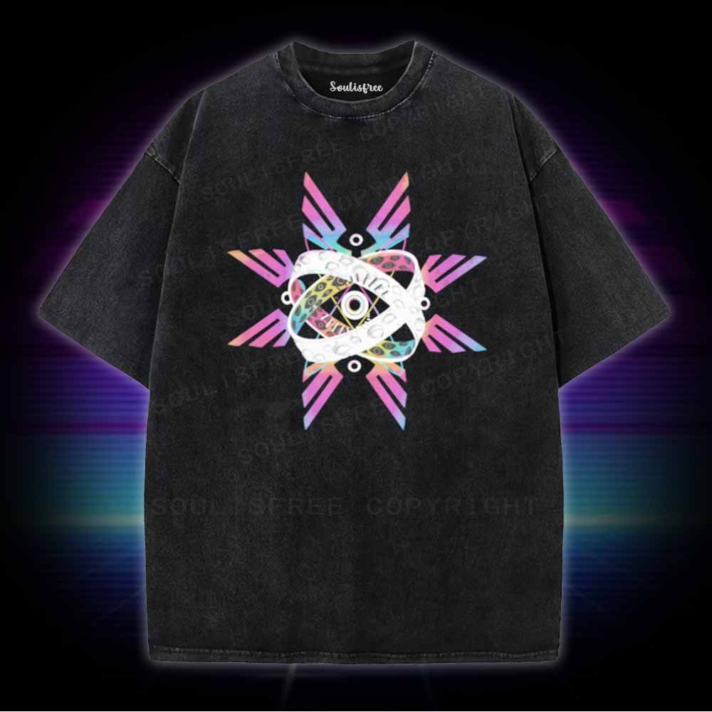 Soulisfree Neon biblically accurate angel Washed Tee