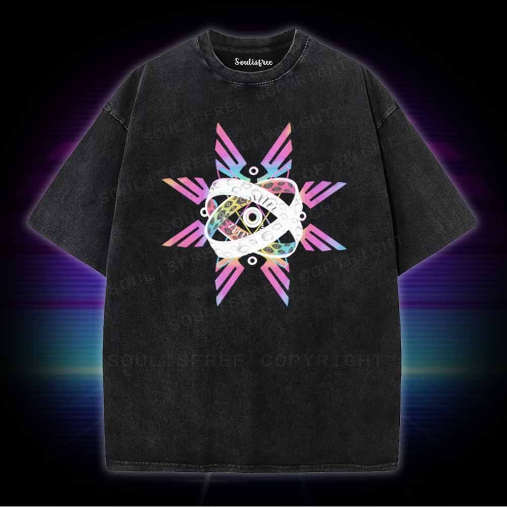 Soulisfree Neon biblically accurate angel Washed Tee