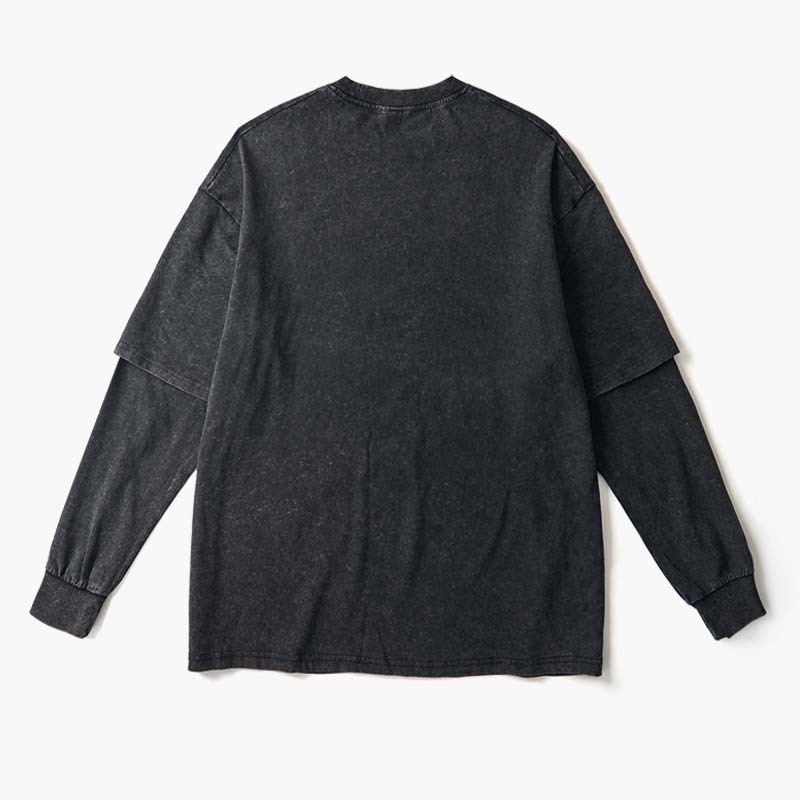 Soulisfree  Cyberpunk Mechanical Hand Layered Long Sleeve Tee