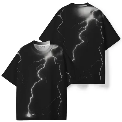 Soulisfree Stormy Lightning Bolt  ECO‑PERF Graphic Tee
