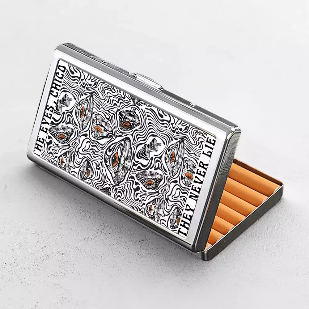Soulisfree Eyes Never Lie Mushroom Metal Pocket Case
