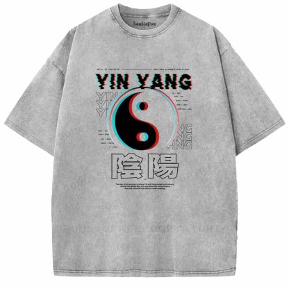 Soulisfree  YIN YANG Washed Tee