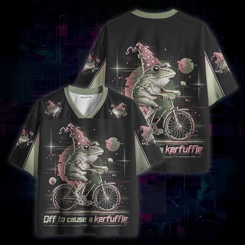 Soulisfree Off to Cause a Kerfuffle Frog Mesh Jersey