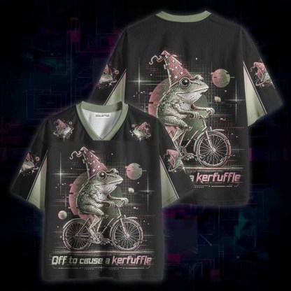 Soulisfree Off to Cause a Kerfuffle Frog Mesh Jersey