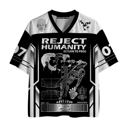 Soulisfree Reject Humanity Graphic Mesh Jersey