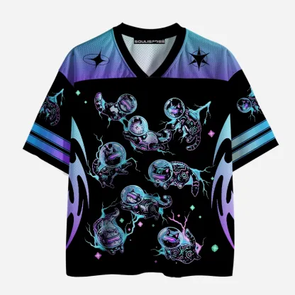 Soulisfree SPACE CYBER CATS Mesh Jersey