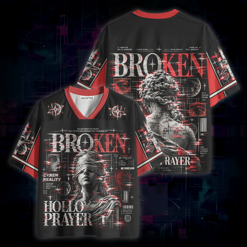 Soulisfree Broken Hollo Prayer Mesh Jersey