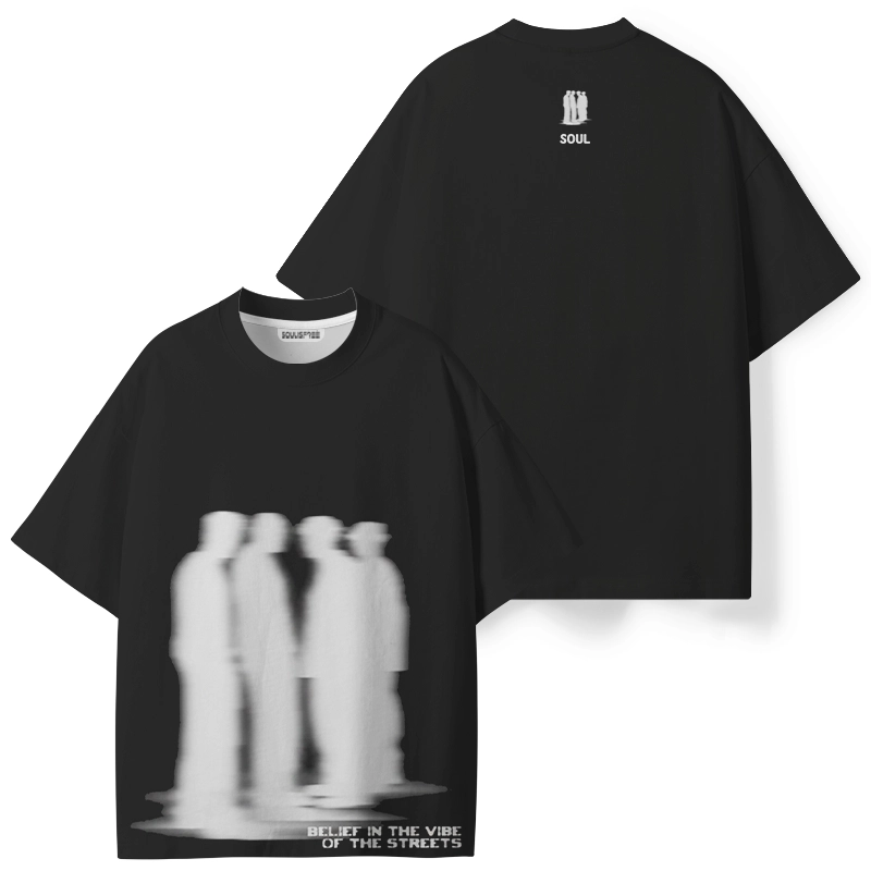 Soulisfree BELIEF IN THE VIBE OF THE STREETS ECO‑PERF Graphic Tee