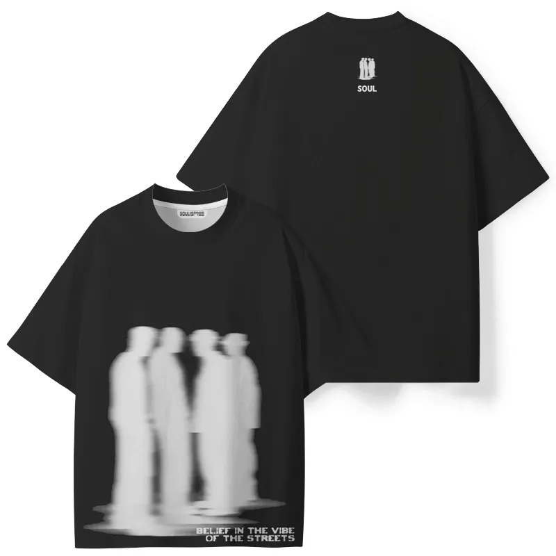 Soulisfree BELIEF IN THE VIBE OF THE STREETS ECO‑PERF Graphic Tee