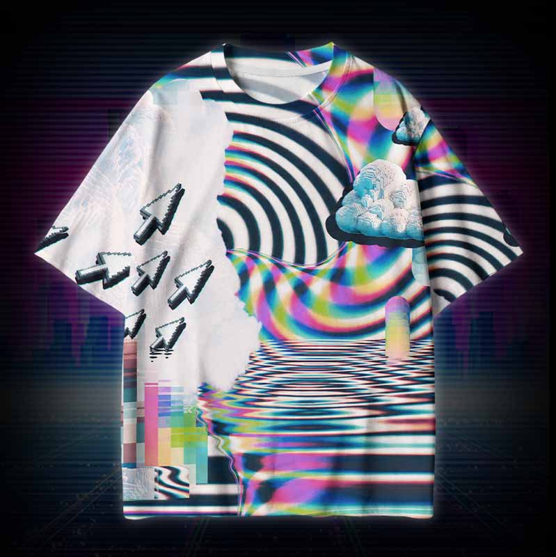 Soulisfree  LOST IN THE PIXELS  Cotton Tee