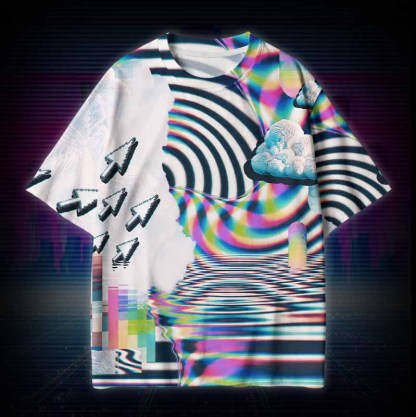 Soulisfree  LOST IN THE PIXELS  Cotton Tee