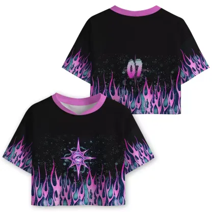 Soulisfree Inferno Of Awareness Cropped Mesh Jersey