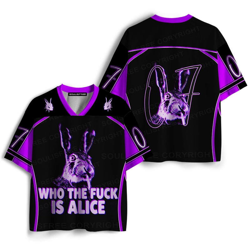Soulisfree WHO THE FUCK IS ALICE Mesh Jersey