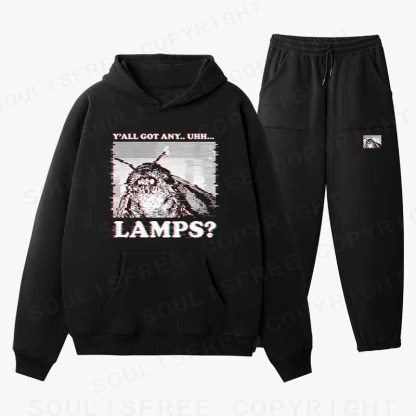 Soulisfree Y'ALL GOT ANY.. UHH... G LAMPS? Cotton Fleece Hoodie Set