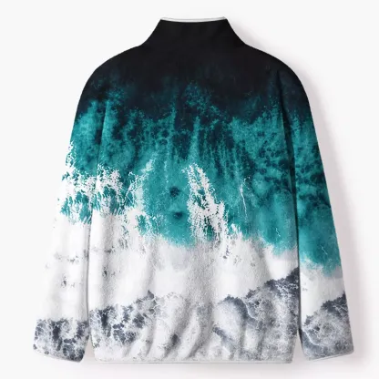 Soulisfree  Where The Waves Begin Flannel Zip-Up Jacket