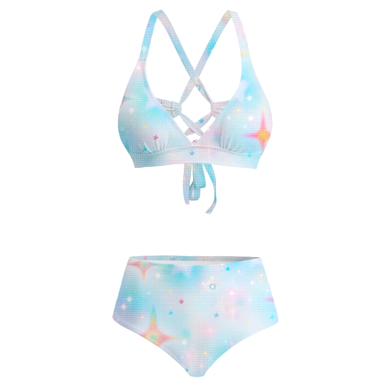 Soulisfree Dream Galaxy Glitch Cross Bikini