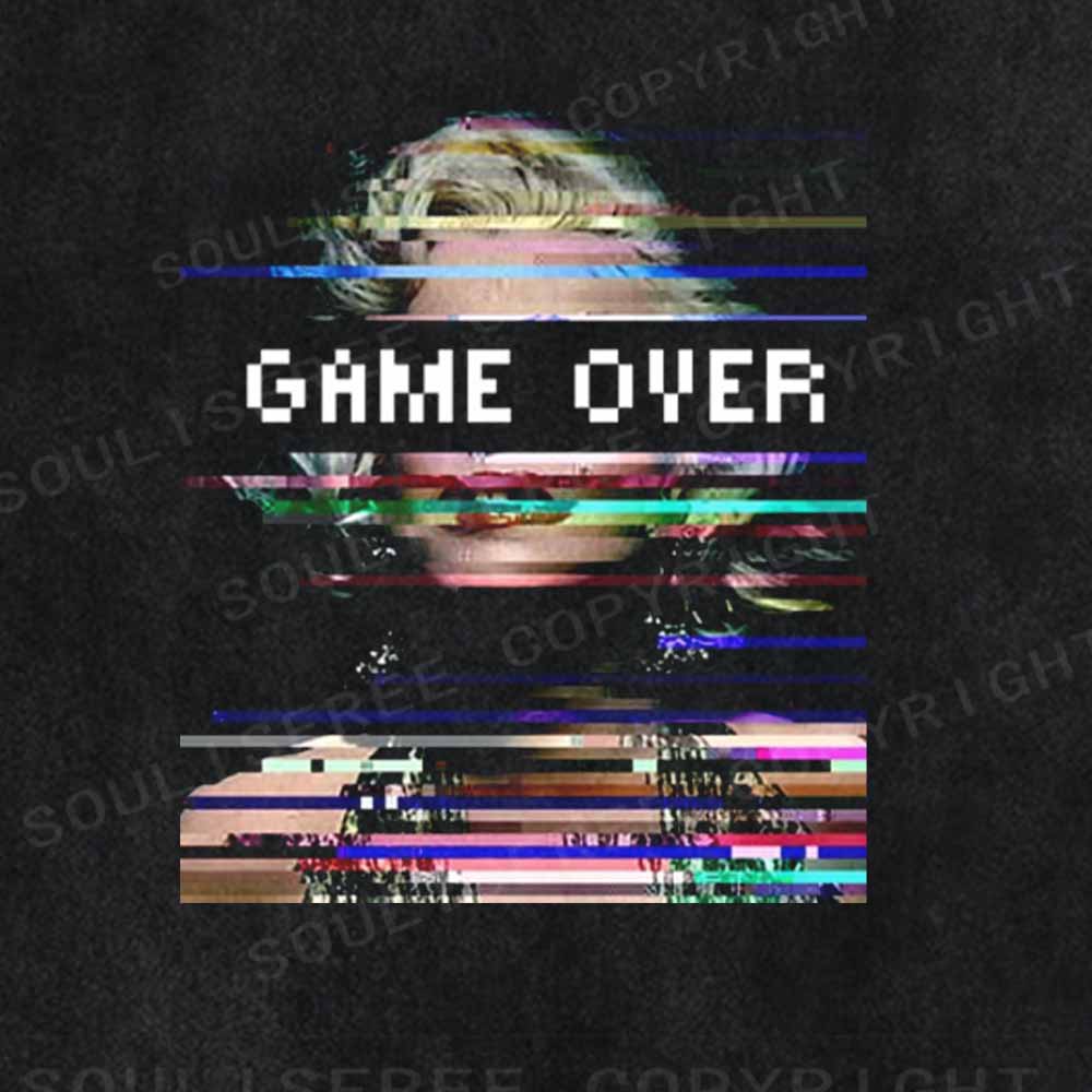Soulisfree Game Over Marilyn Washed Tee