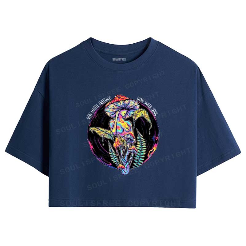 Soulisfree One With Nature, One With Soul Crop Tee