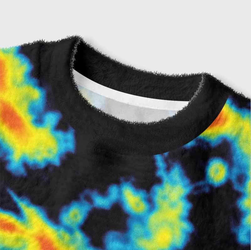 Soulisfree Thermal Heatmap Women's Fuzzy Crewneck Sweater