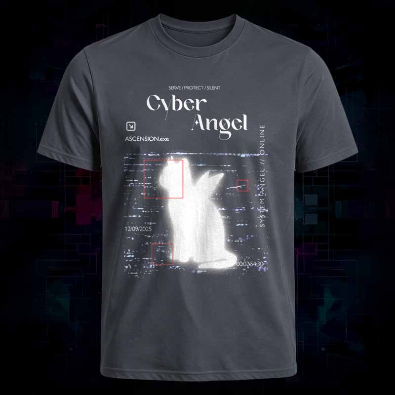 Soulisfree Cyber Angel Cat  Classic Tee