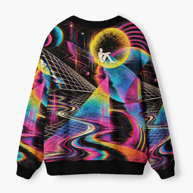 Soulisfree The Space Between Worlds Fuzzy Cardigan Sweater